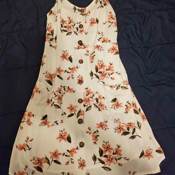 XS GARAGE FLORAL SPRING DRESS - Picture 1 of 3